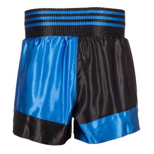 Шорты для кикбоксинга Adidas Kick Boxing Short Satin черно-синие XS в Спортландия