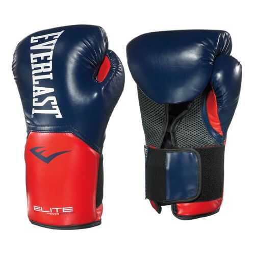 Боксерские перчатки Everlast Elite ProStyle красные/синие 10 унций в Спортландия