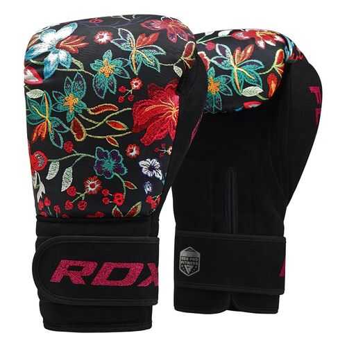 Боксерские тренировочные перчатки RDX FL-3 FLORAL BLACK в Спортландия