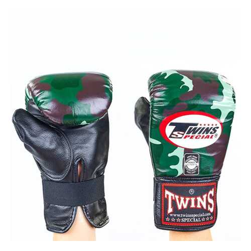 Перчатки боксерские снарядные Twins FTBGL1H-AR FANCY TRAINING BAG GLOVES зеленые в Спортландия