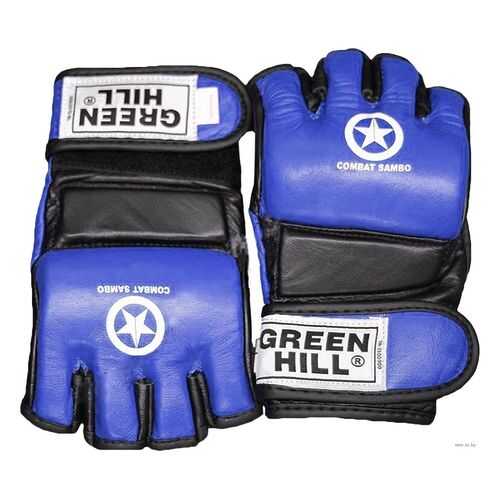 Перчатки для MMA Green Hill Combat Sambo MMR-0027CS, к/з, синие (M) в Спортландия