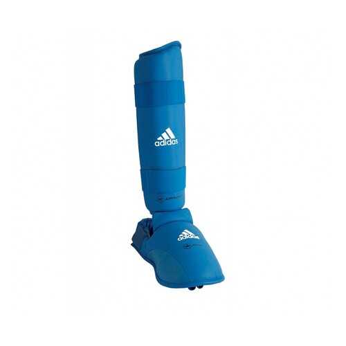 Защита голени и стопы Adidas WKF Shin & Removable Foot синяя M в Спортландия