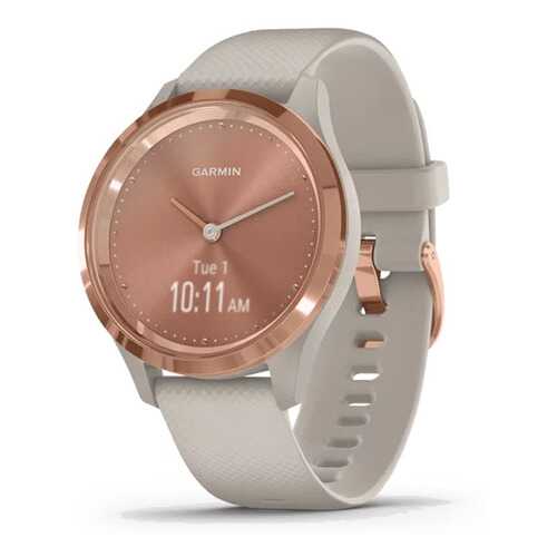 Спортивные наручные часы Garmin Vivomove 3S Rose Gold/Light Sand в Спортландия