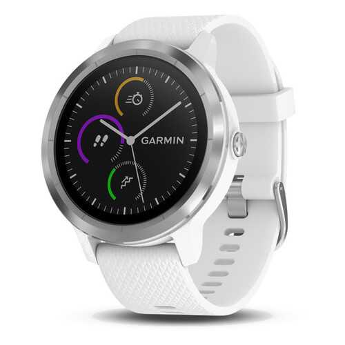 Умные часы Garmin Vivoactive 3 Silicone Steel/White в Спортландия