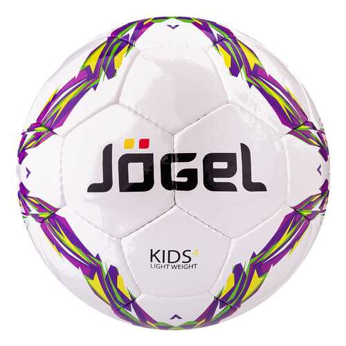 Футбольный мяч Jogel Kids JS-510 №4 white/violet в Спортландия