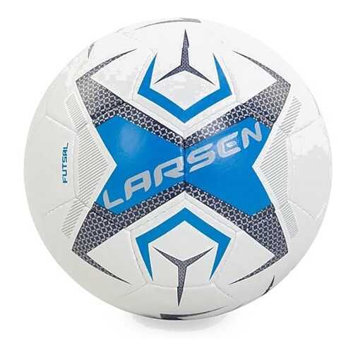 Футбольный мяч Larsen Futsal №4 white/blue в Спортландия