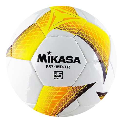 Футбольный мяч Mikasa F571MD-TR-O №5 white/yellow в Спортландия