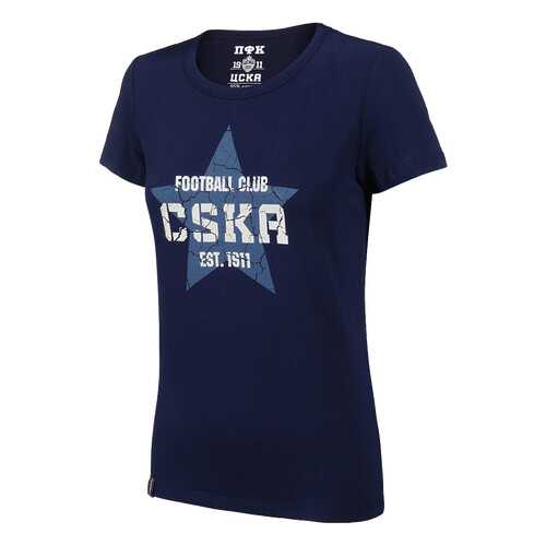 Футболка ПФК ЦСКА CSKA. Звезда, синяя, M в Спортландия