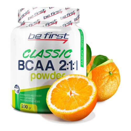 Be First BCAA Classic Powder 200 г апельсин в Спортландия