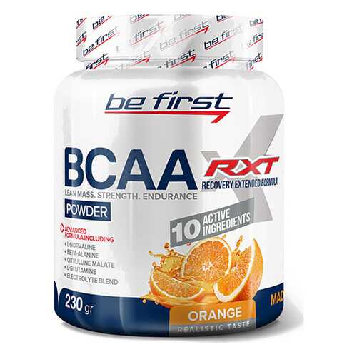 Be First BCAA RXT powder 230g (230 г), Апельсин в Спортландия