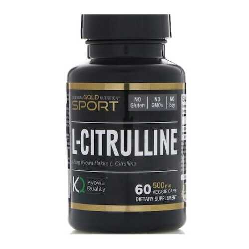 California Gold Nutrition L-Citrulline 60 капсул без вкуса в Спортландия