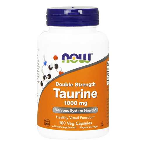 NOW Sports Taurine 100 капсул без вкуса в Спортландия