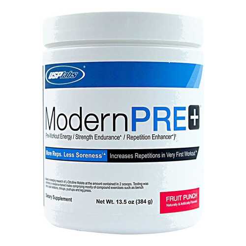 Предтреник USPlabs Modern PRE+ - 384 грамма, голубая малина в Спортландия