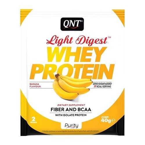 Протеин QNT Whey Protein Light Digest 40 г Banana в Спортландия