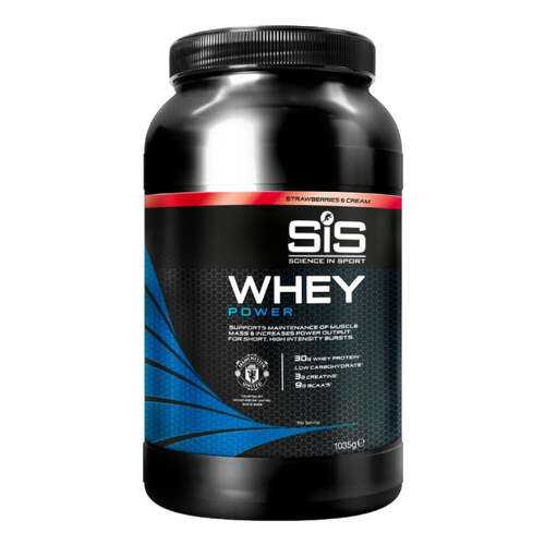 Сывороточный протеин SiS Whey Power Клубника со сливками 1035г в Спортландия