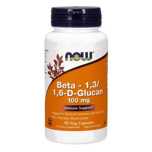 NOW Beta Glucan (90 капсул) - бета глюкан для поддержки иммунитета в Спортландия