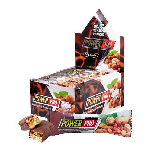 Power Pro Protein Bar 36% 20, с орехами 'йогурт-орех' в Спортландия