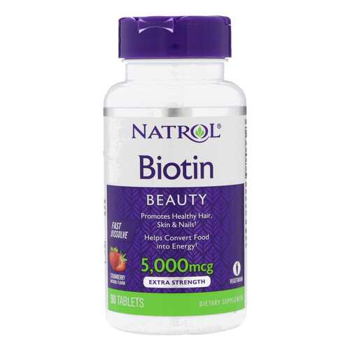 Витамин B Natrol Biotin 5000 90 таблеток в Спортландия