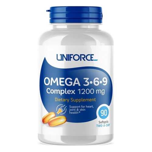 Uniforce Omega-3-6-9 Complex 1200mg 90cap (90 капсул) в Спортландия