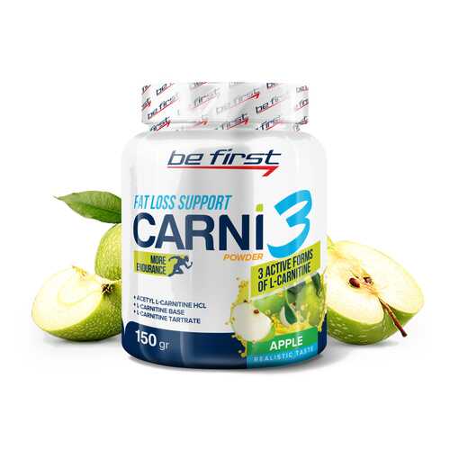 Карнитин Be First Carni 3 Powder Яблоко 150г в Спортландия