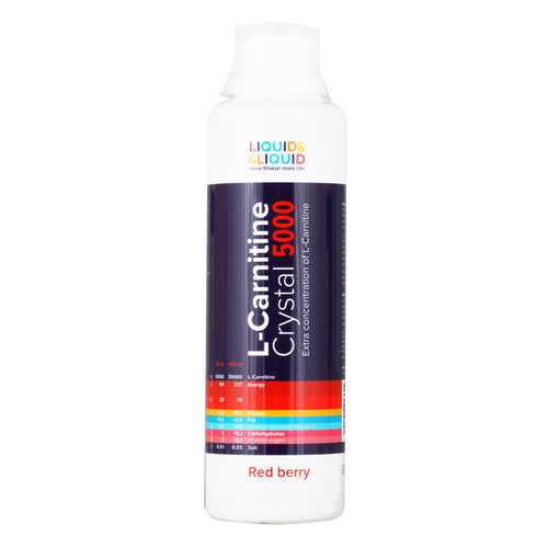 Liquid&Liquid L-Carnitine Crystal 5000, 500 мл, Red berry в Спортландия