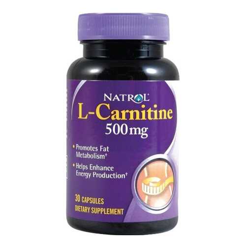 Natrol L-Carnitine 500, 30 капсул в Спортландия