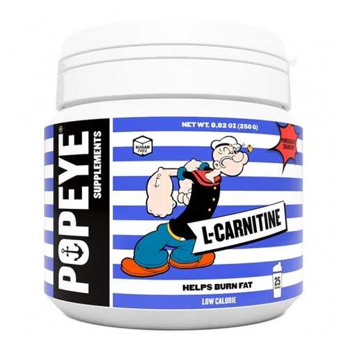 Popeye Supplements L-карнитин тартрат 250 г, цитрусовый микс в Спортландия