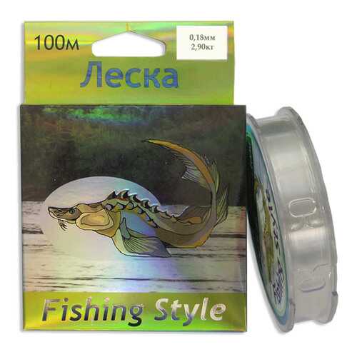 Леска монофильная Fishing Style RL2925 0,18 мм, 100 м, 2,9 кг в Спортландия