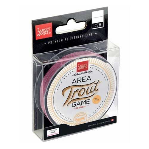 Леска монофильная Lucky John Area Trout Game Fluorocarbon 075/020, розовая в Спортландия