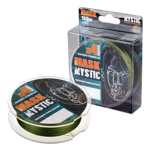 Леска плетёная AKKOI Mask Mystic X4-100 (deep green) d0,14mm (MM4DG/100-0,14) в Спортландия