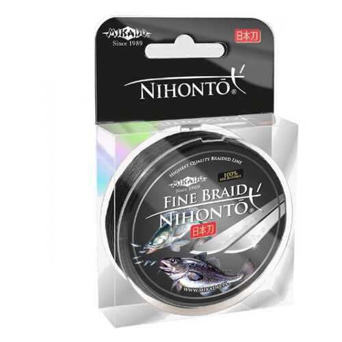 Леска плетеная Mikado Nihonto Fine 0,06 мм, 15 м, 3,25 кг black в Спортландия