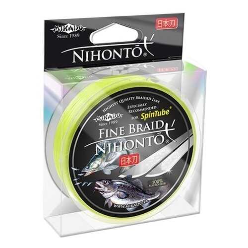 Леска плетеная Mikado Nihonto Fine 0,18 мм, 150 м, 14,4 кг fluo в Спортландия