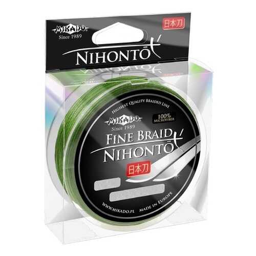 Леска плетеная Mikado Nihonto Fine 0,23 мм, 150 м, 20,2 кг green в Спортландия