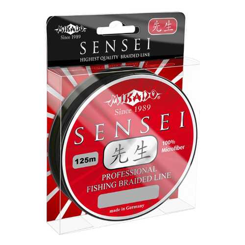 Леска плетеная Mikado Sensei 0,1 мм, 125 м, 7,3 кг black в Спортландия