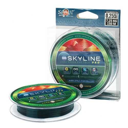 Леска SKYLINE Fluorocarbon Composition Evo Tech PRO Dark Green 150 м в Спортландия