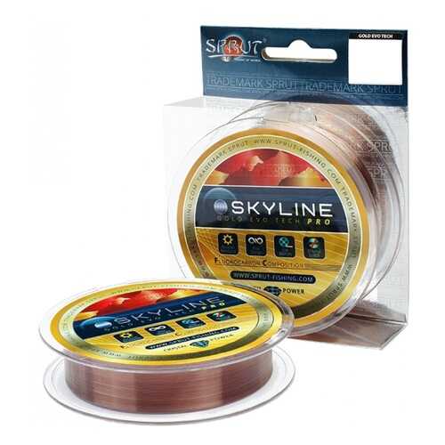 Леска SKYLINE Fluorocarbon Composition Evo Tech PRO Gold 100 м в Спортландия