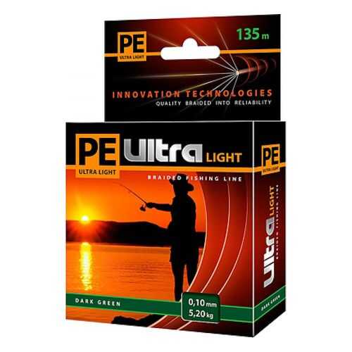 Плетеный шнур PE ULTRA LIGHT Dark Green 135 m в Спортландия