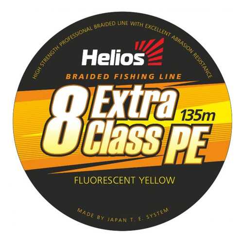 Шнур плетеный EXTRA CLASS 8 PE BRAID Yellow 135m в Спортландия