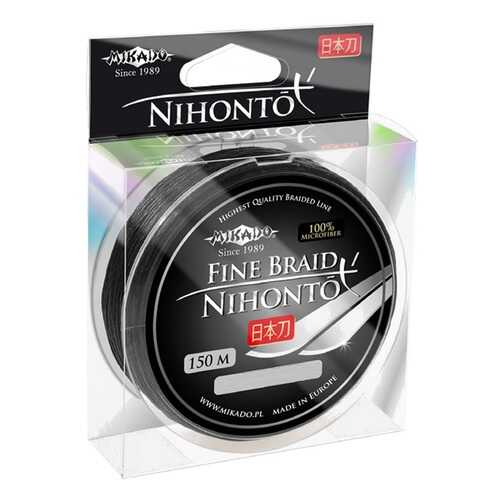 Шнур плетёный Mikado Nihonto Fine Braid Black 0,16 мм/150 м в Спортландия