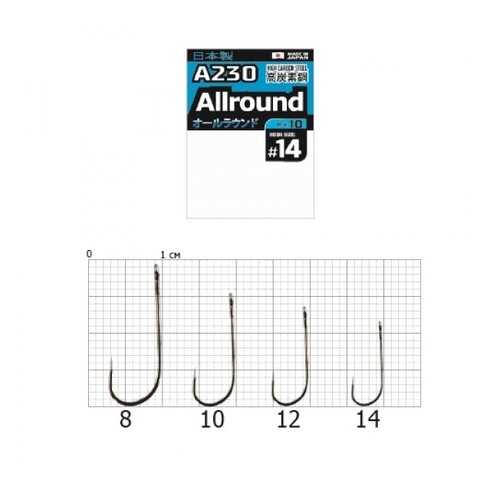 Рыболовные крючки Cobra Pro Aiiround A230 №8, 10 шт. в Спортландия