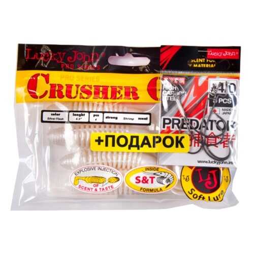 Твистер Lj Pro Series Crusher Grub 4,5In/t53, крючки Lj Predator Сер. Ljh345 р.004 в Спортландия