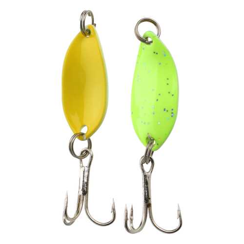 Блесна колеблющаяся Mikado Trout Campione Mini 1,4 г, 2,2 см, зеленая/желтая в Спортландия