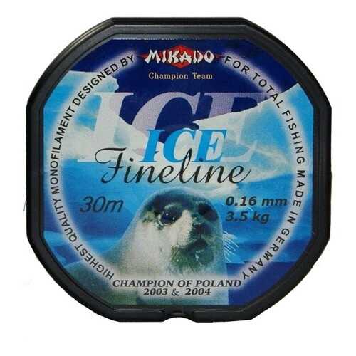 Леска монофильная Mikado FineLine Ice 0,16 мм, 30 м, 3,5 кг в Спортландия