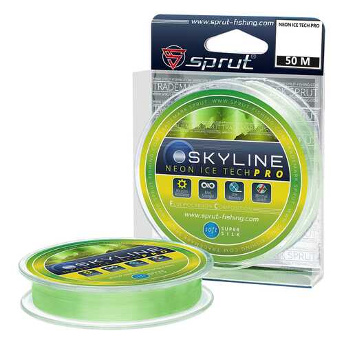 Леска монофильная Sprut Skyline IceTech Pro Neon 50 м, 0,305 мм, 8,55 кг в Спортландия