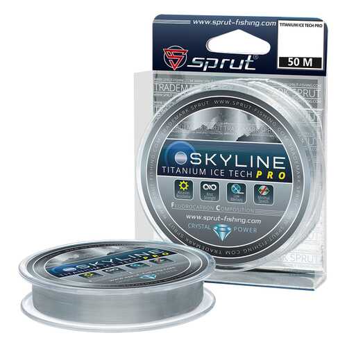 Леска монофильная Sprut Skyline IceTech Pro Titanium 50 м, 0,235 мм, 7,05 кг в Спортландия