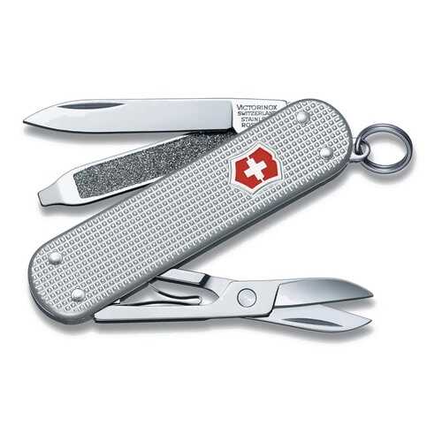 Мультитул-брелок Victorinox Classic 0.6221.26 58 мм серебристый, 5 функций в Спортландия