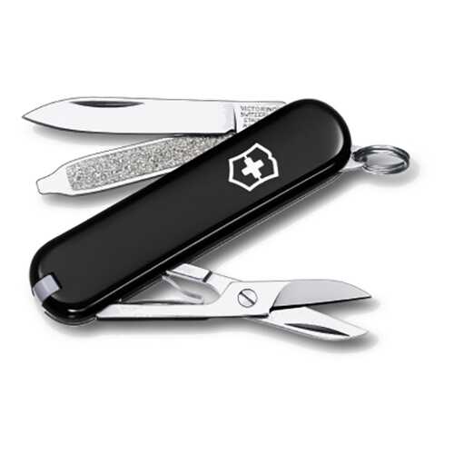 Мультитул Victorinox Classic 0.6223.3 58 мм черный, 7 функций в Спортландия