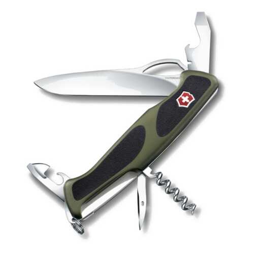 Мультитул Victorinox Rangergrip 0.9553.MC4 130 мм черно-зеленый, 11 функций в Спортландия