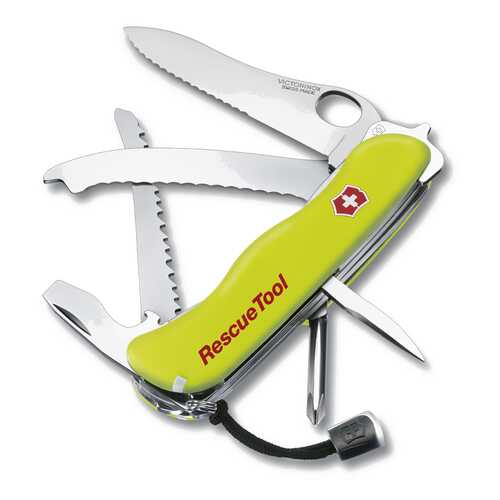 Мультитул Victorinox Rescue 0.8623.MWN 113 мм желтый, 14 функций в Спортландия