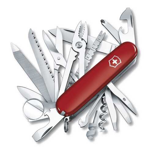 Мультитул Victorinox SwissChamp 1.6795 91 мм красный, 33 функции в Спортландия